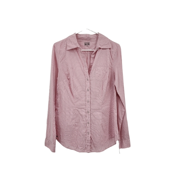 Converse One Star Women's Cotton Check Button Front Pocket Shirt - S - Picture 1 of 10